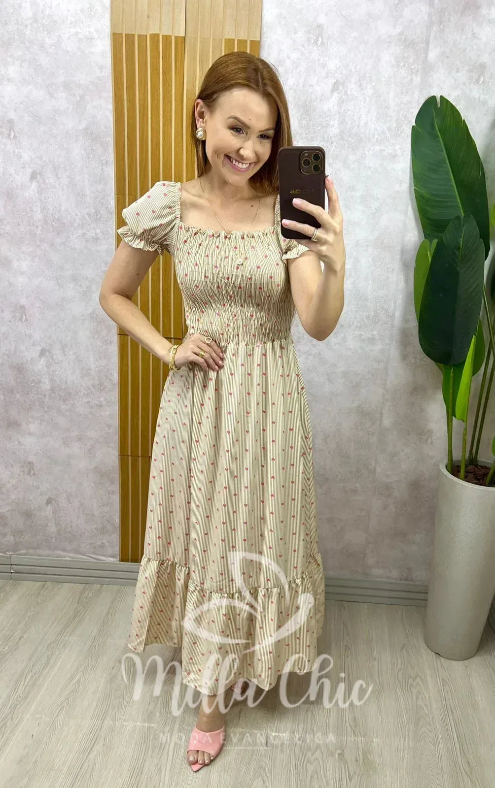 Vestido Mônica – Bege