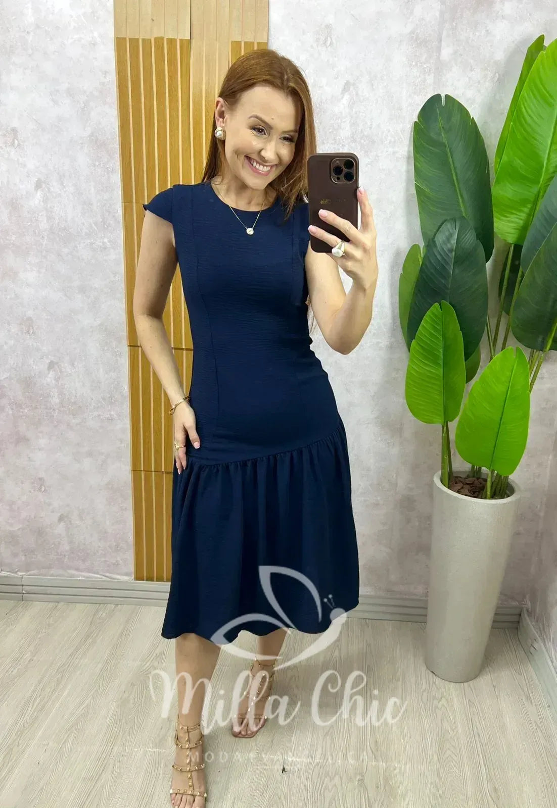 Vestido Tânia – Azul Marinho