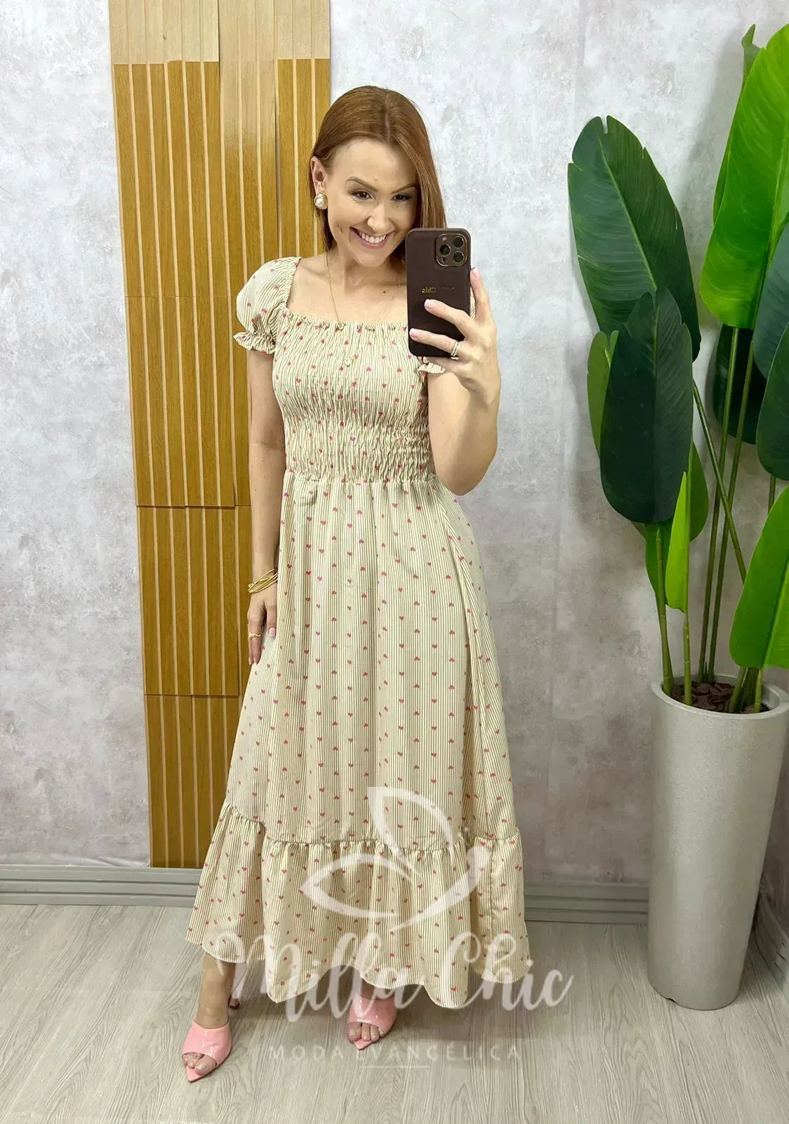 Vestido Mônica – Bege