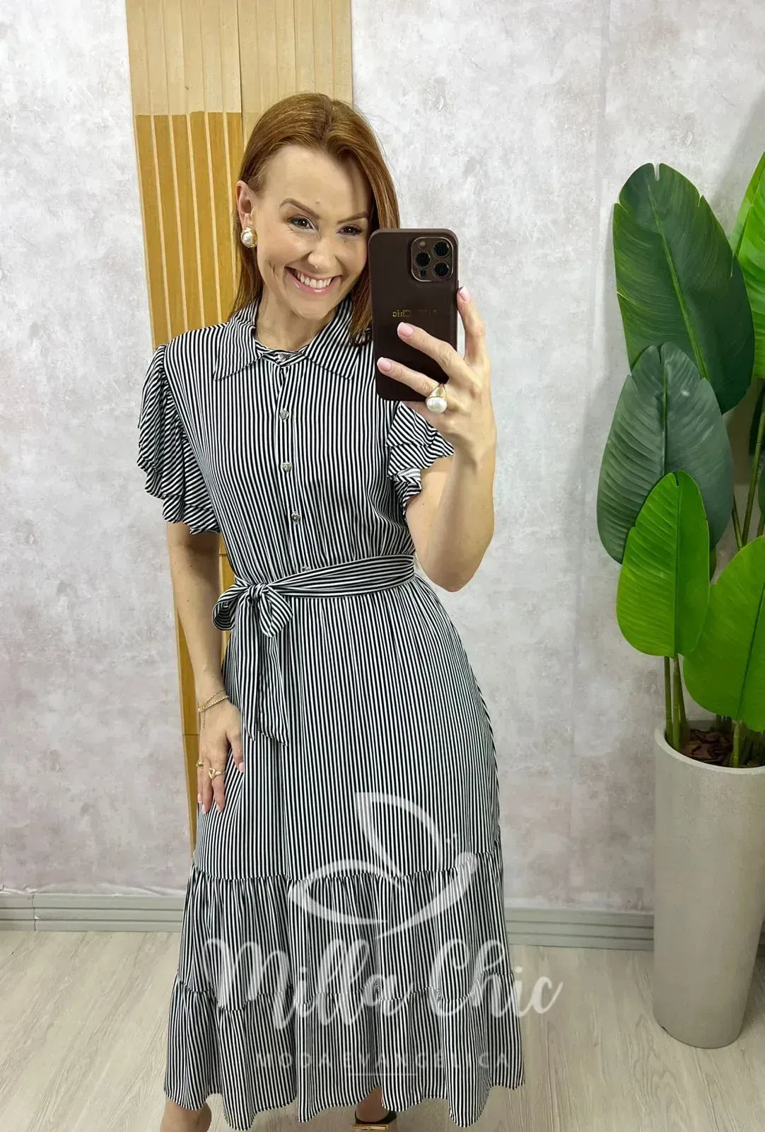 Vestido Belinda Em Viscolinho – P&B