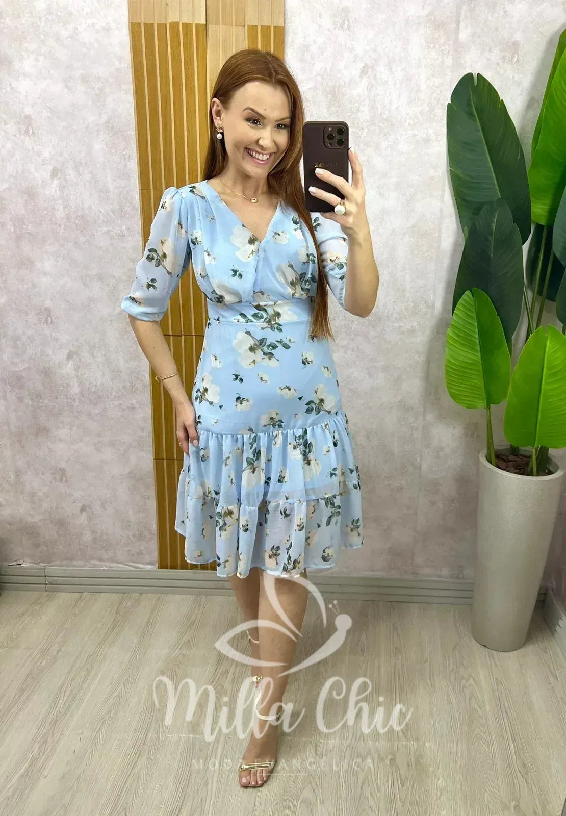 Vestido Isadora Em Chiffon Devore