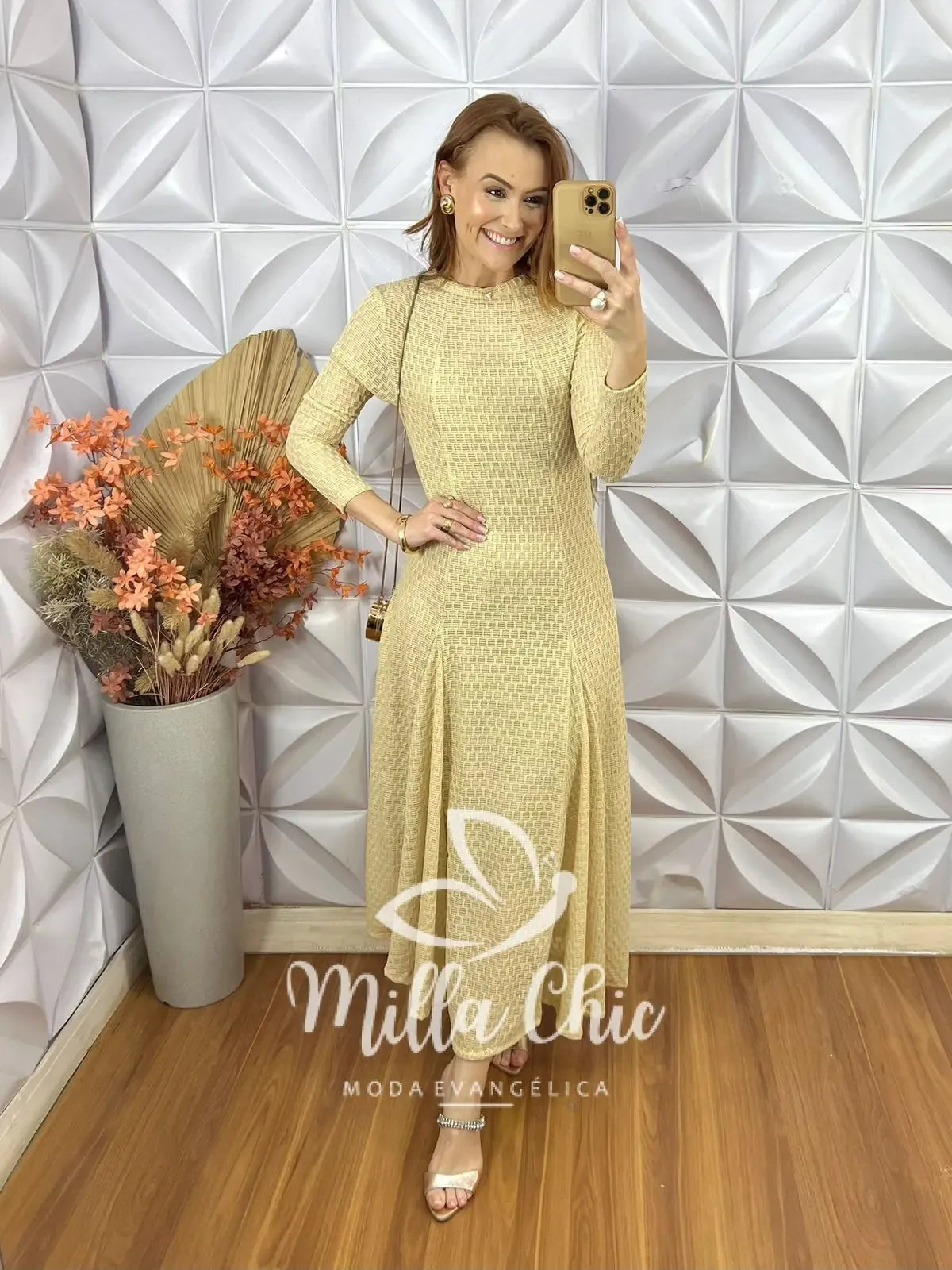 Vestido Julieta Em Renda Crochet – Nude