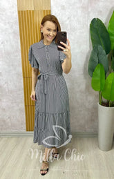 Vestido Belinda Em Viscolinho – P&B