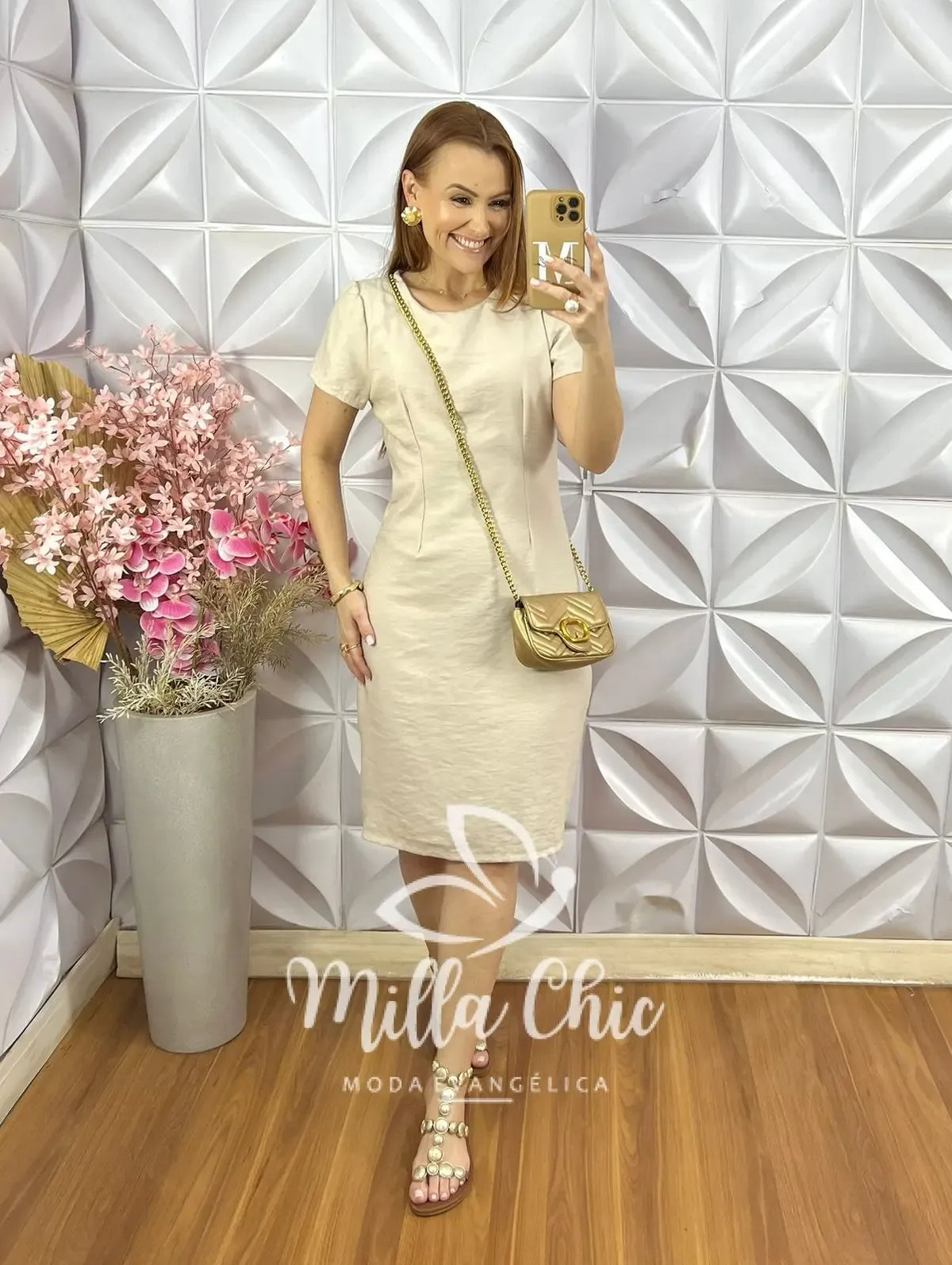 Vestido Marina em Alfaiataria Marrant – Natural