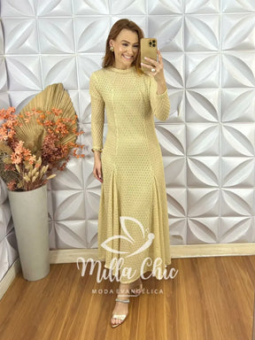 Vestido Julieta Em Renda Crochet – Nude