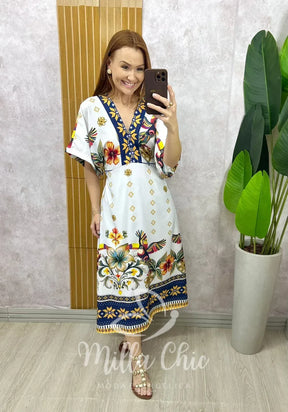 Vestido Sartori Midi – Branco