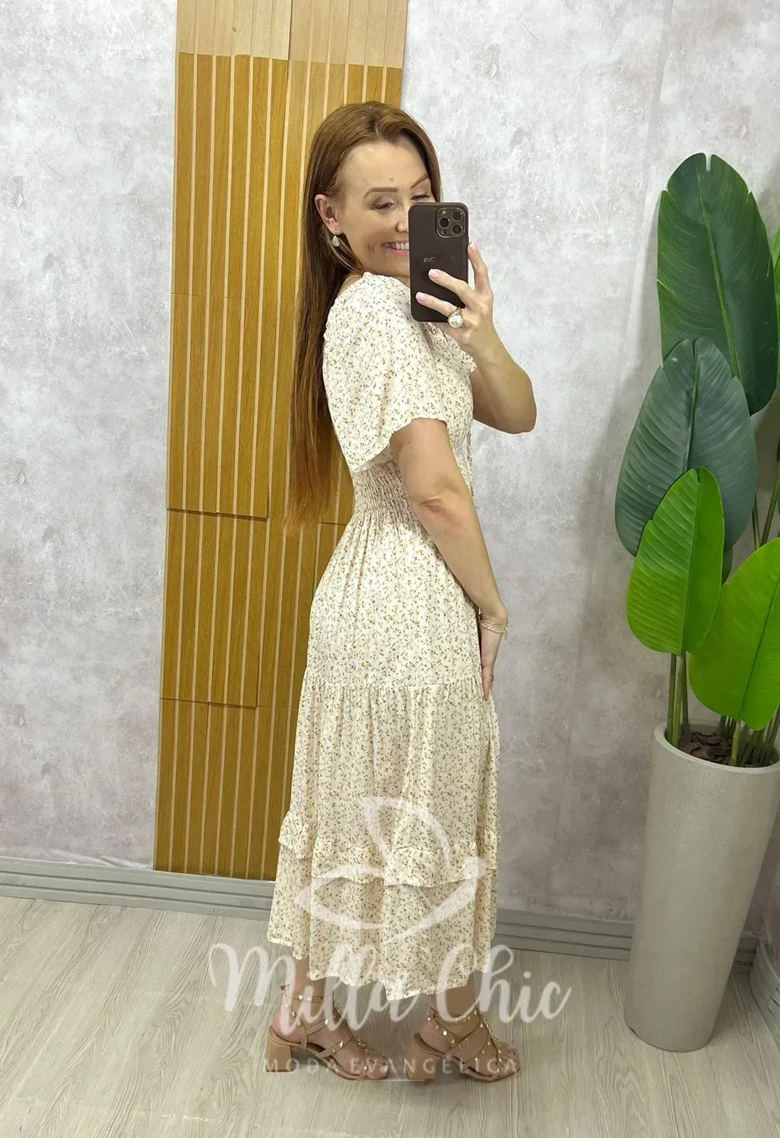 Vestido Ivone Em Viscolinho – Branco