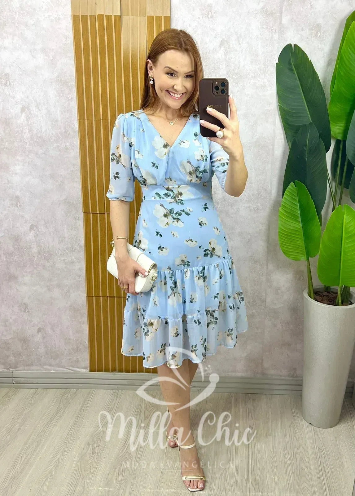 Vestido Isadora Em Chiffon Devore