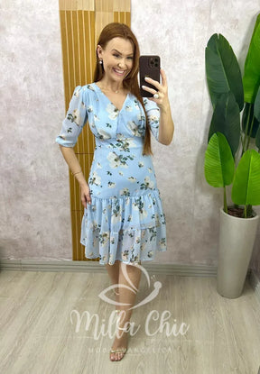 Vestido Isadora Em Chiffon Devore