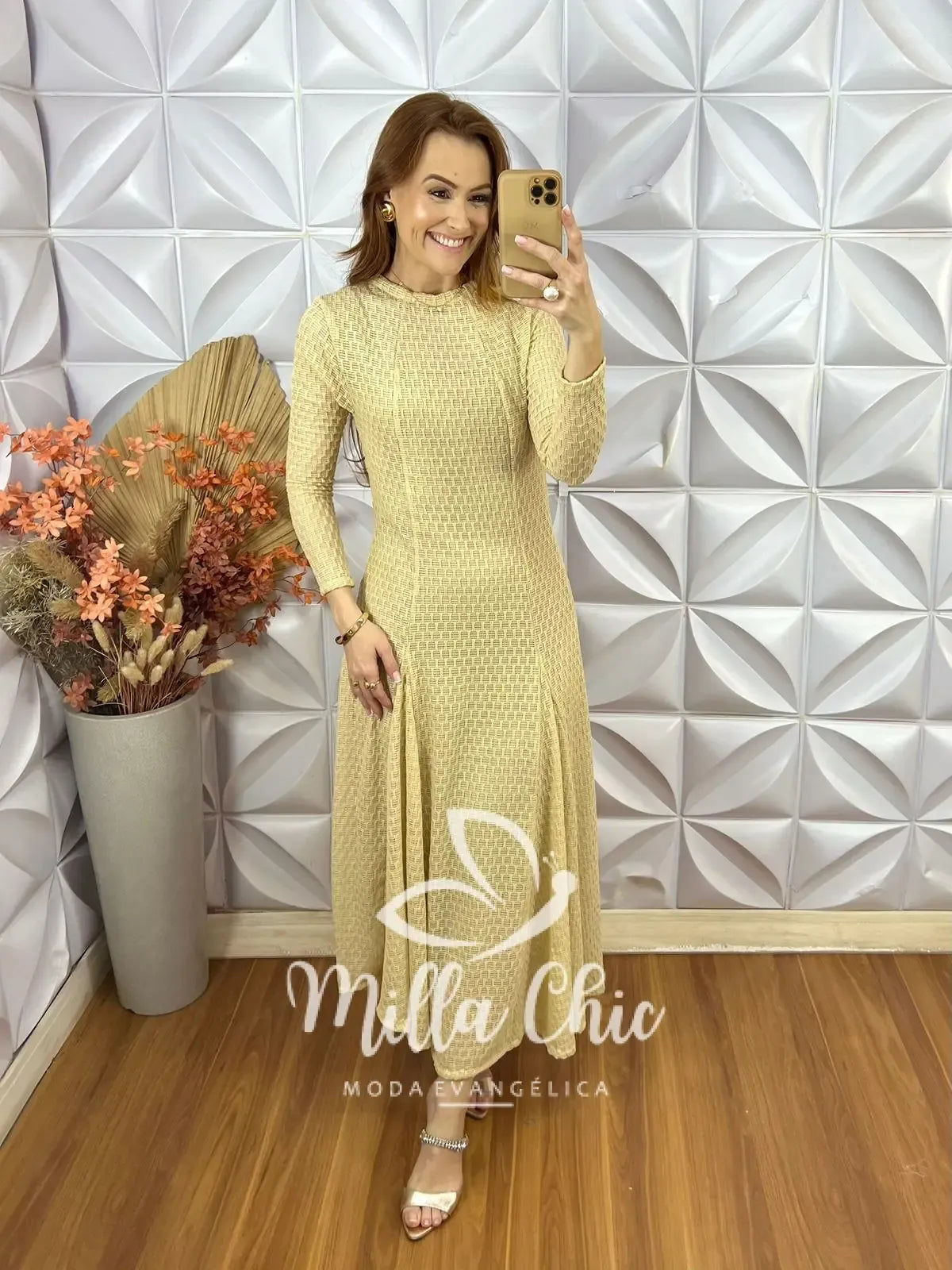 Vestido Julieta Em Renda Crochet – Nude