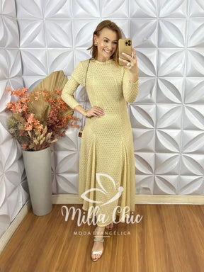 Vestido Julieta Em Renda Crochet – Nude