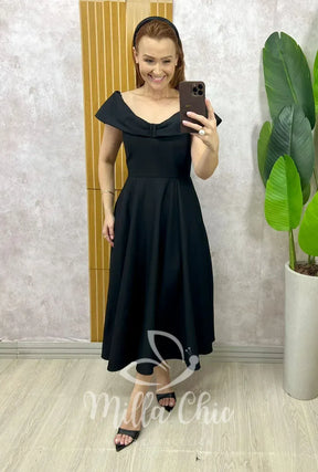 Vestido Heloísa – Preto